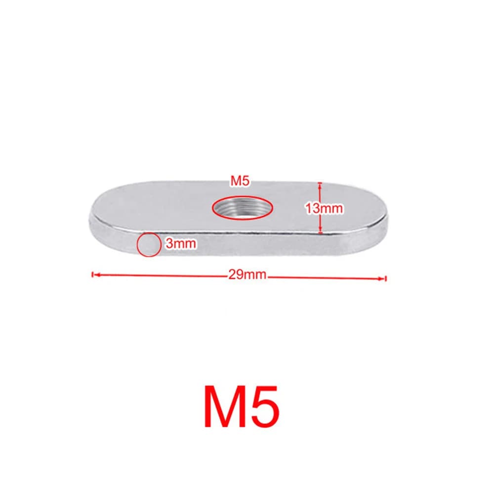 4 écrous coulissants inox M5 M6 rail kayak canoë montage support canne à pêche pêche