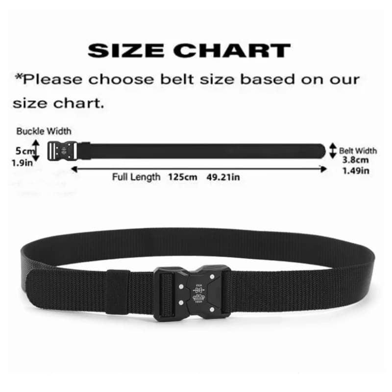 Ceinture tactique homme nouvelle version durable ajustable pêche chasse outdoor ceinture sport