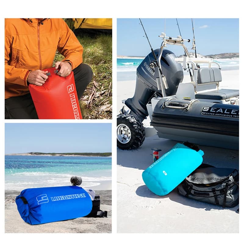 Sac étanche 3L à 75L ultra-léger pour rafting kayak natation rangement vêtements sports nautiques