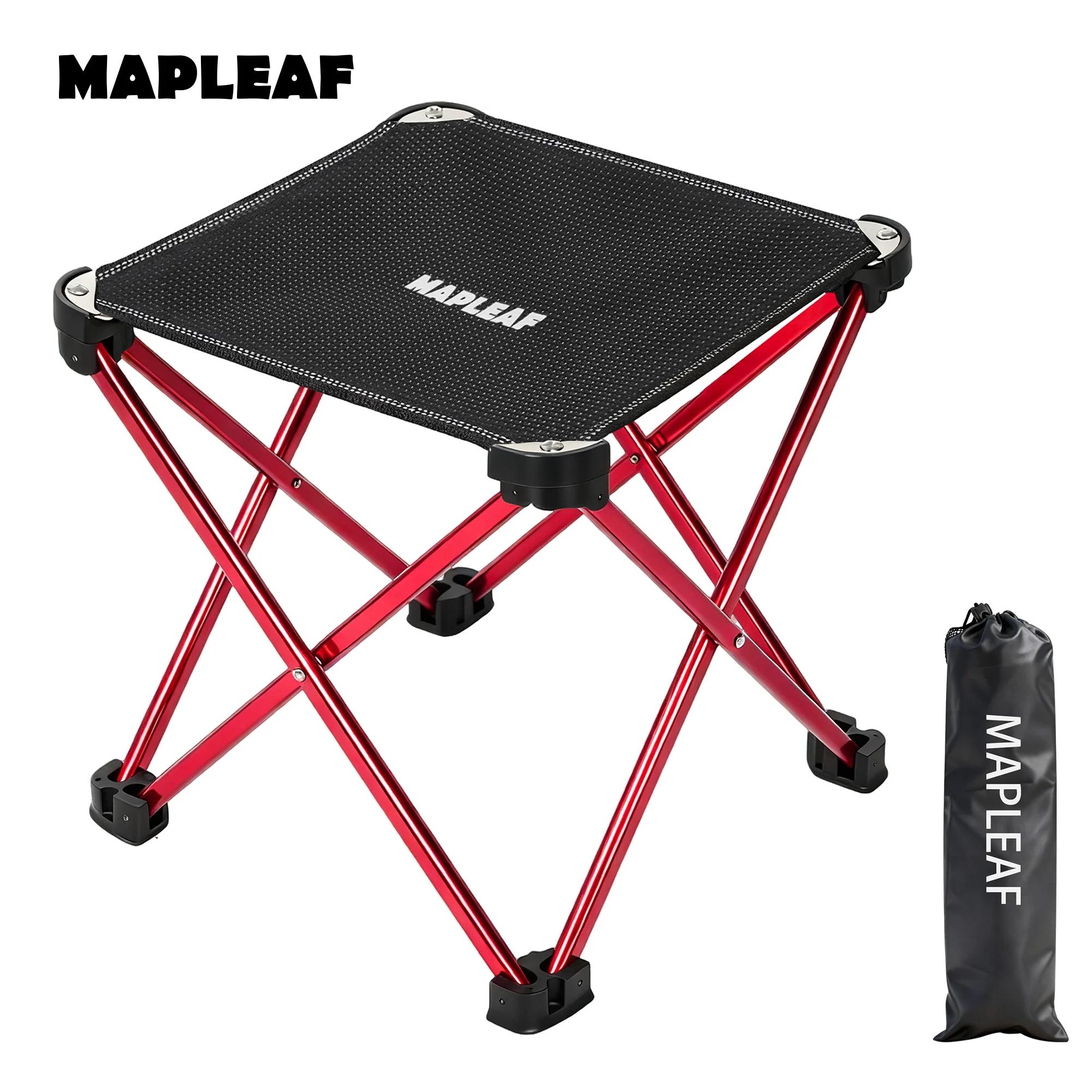 Tabouret pliable MAPLEAF ultraléger pour pêche randonnée camping et pique-nique outdoor