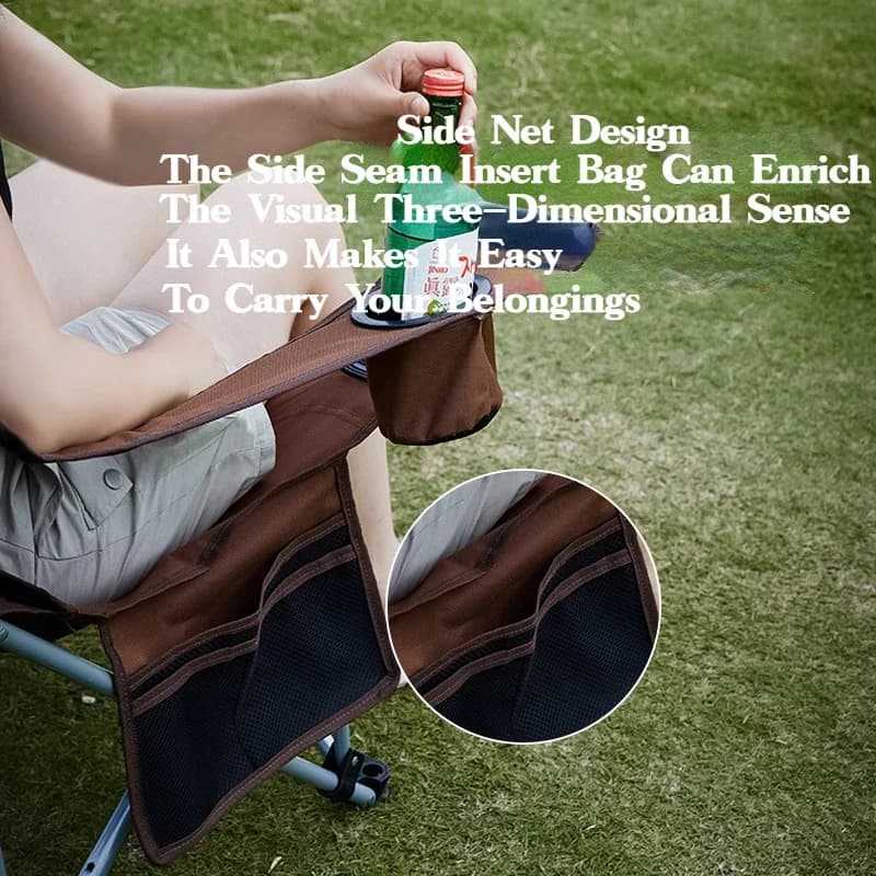Chaise relax pliante outdoor portable ultra-légère dossier inclinable pour pêche camping étudiant
