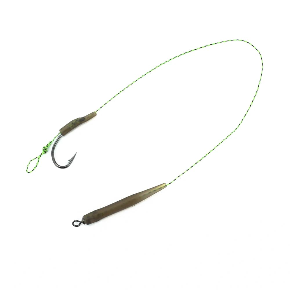 Hirisi 6 Montages Prêts Carp Fishing Hook Link Tied Rigs TS114 Terminal Tackle Accessoires