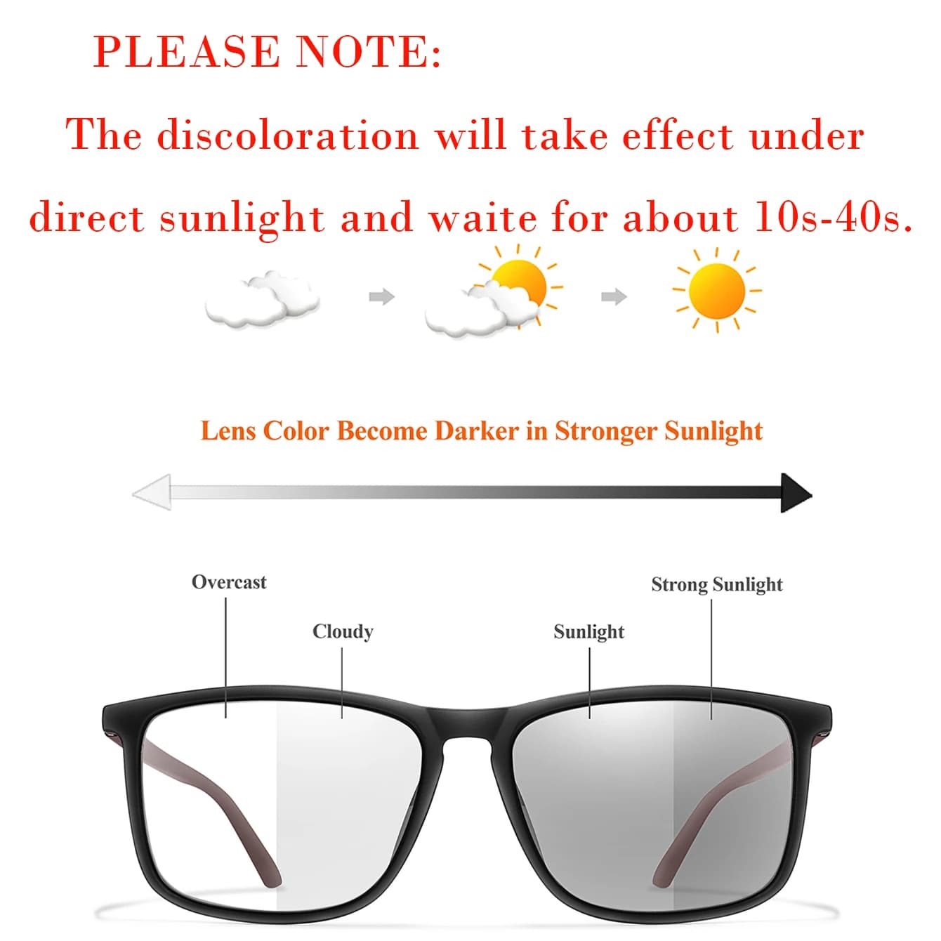 Lunettes de soleil photochromiques vintage carrées pour cyclisme pêche conduite - Protection UV400 luxe