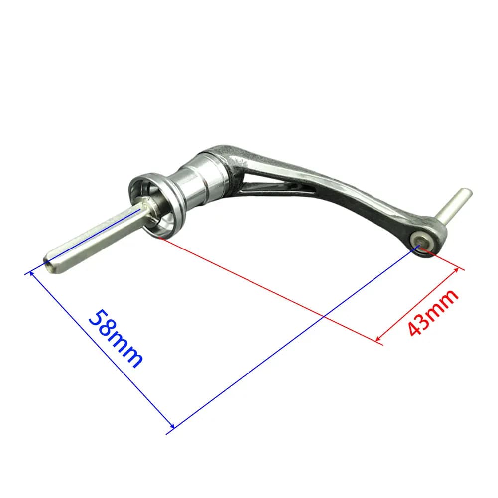 Manivelle de remplacement léger carbone pour moulinet pêche SHIMANO DAIWA sans bouton poignée puissante