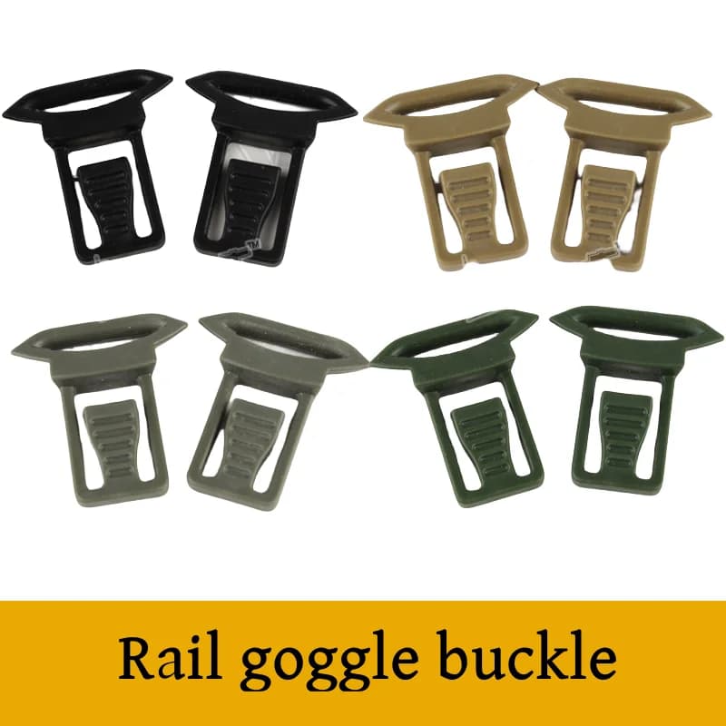 Clip fixation lunettes sur rail casque, accessoire montage guide portable paintball camping