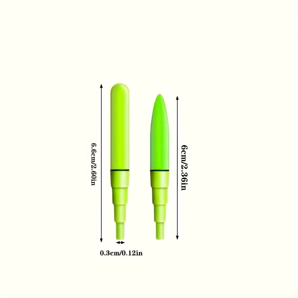 Lumières pour canne de pêche nocturne 3-5 pièces avec piles CR425 - Accessoire pêche de nuit