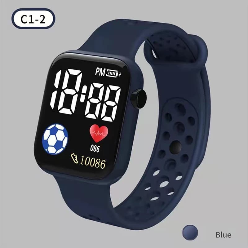 Montre numérique LED enfants 2026 étanche sport silicone garçons filles - Reloj électronique casual