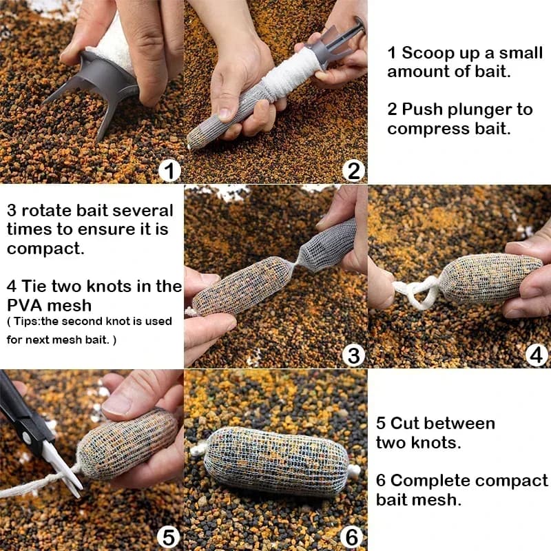 Tube PVA Method Feeder pour pêche à la carpe - Système Wide Load avec filet et accessoires