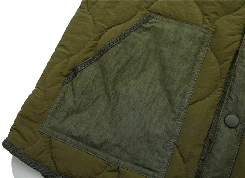 Veste matelassée vintage sans manches pour homme - Veste ouate épaisse chaude travail extérieur automne hiver