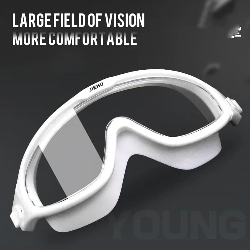 Lunettes de natation myopie optiques anti-buée - Masque snorkel correctif - Bouchons et sac inclus