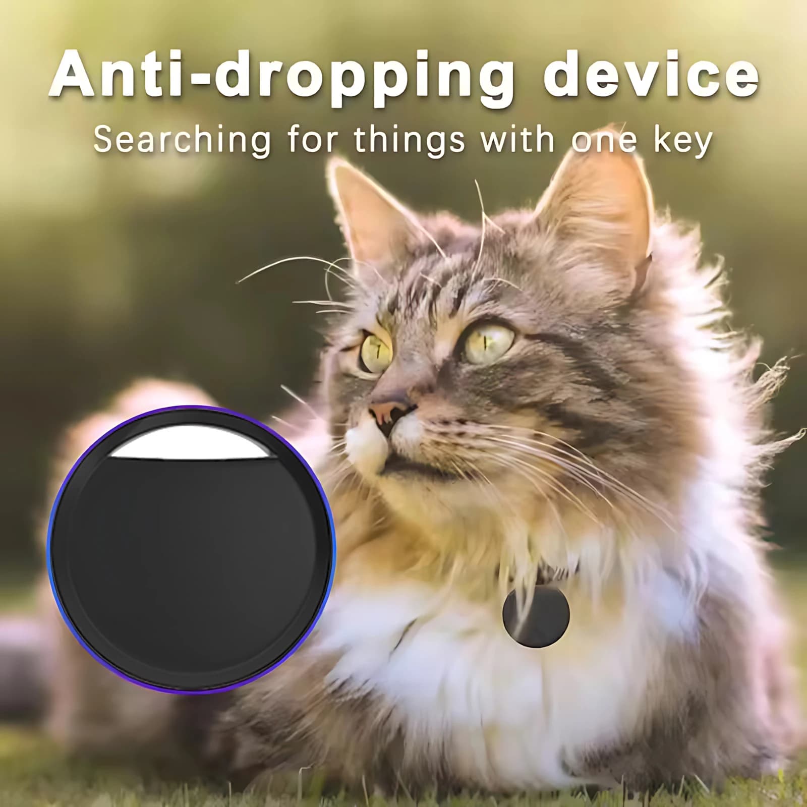 Tracker Bluetooth GPS mini compatible Apple - Localisateur MFI pour clés et matériel de pêche iOS