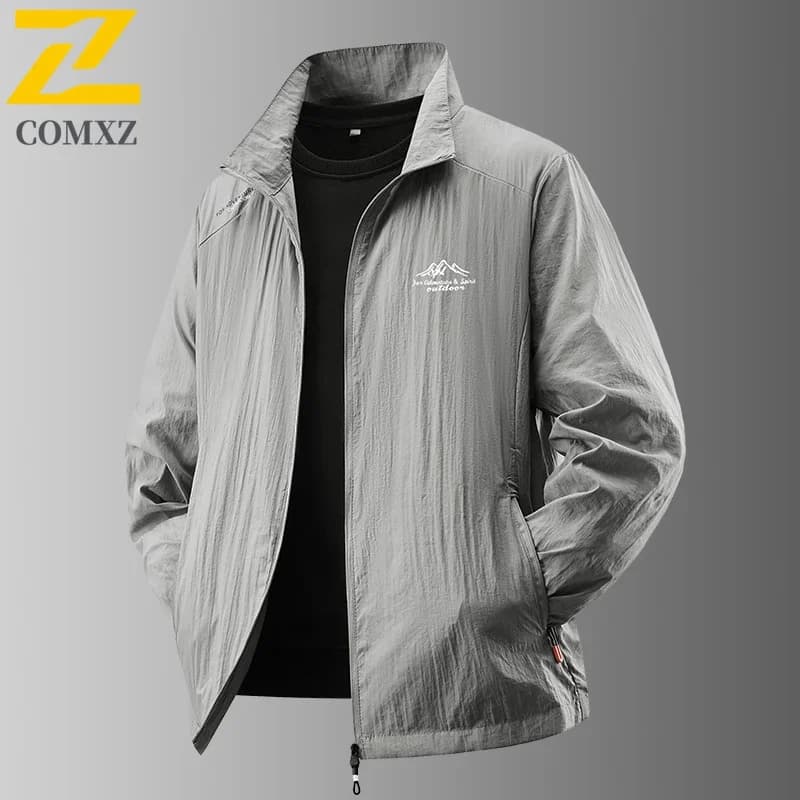 Veste pêche été homme protection UV légère soie glacée respirante anti-soleil pêche en mer