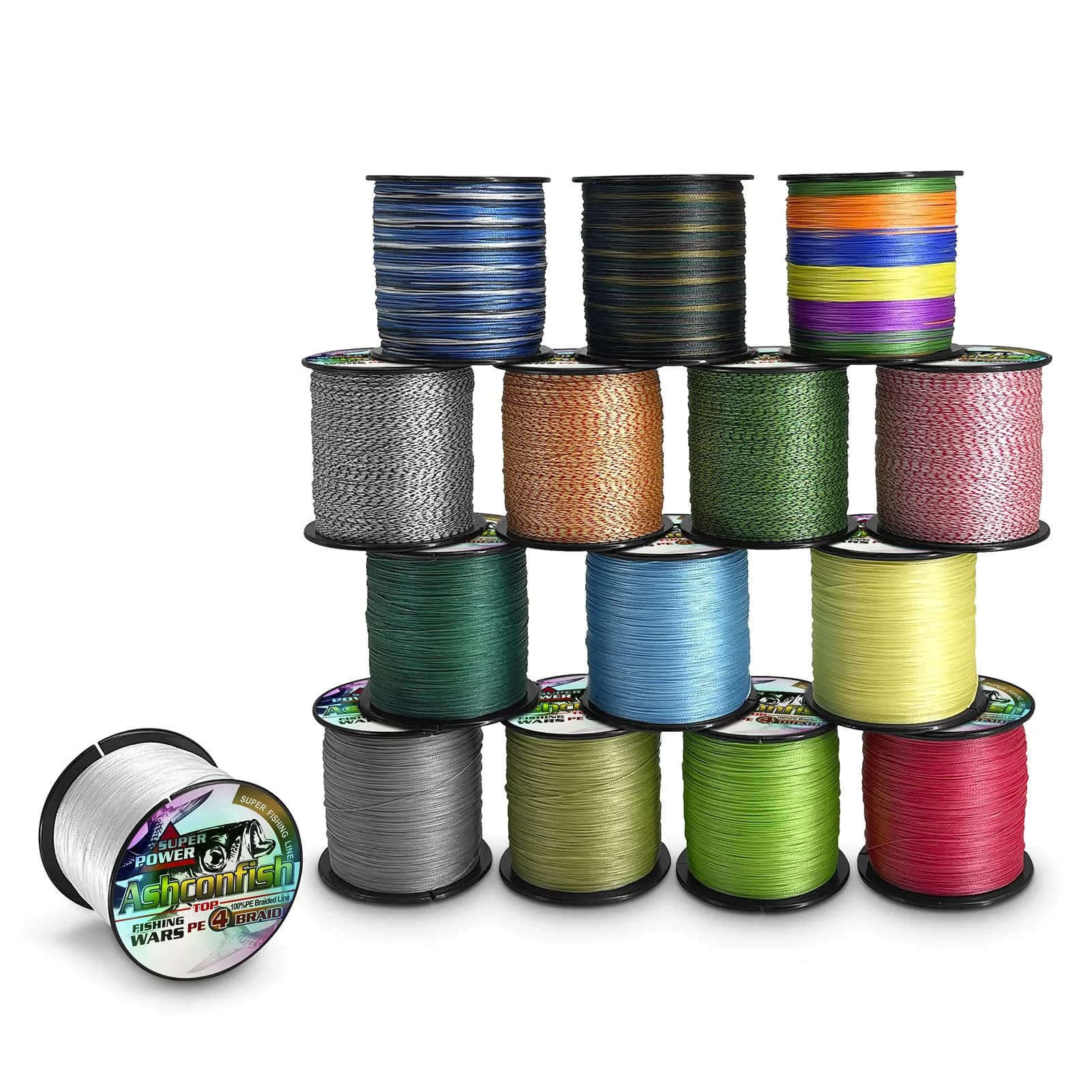 Ligne de pêche japonaise 300m multifilament PE super résistante 2LB à 100LB pour carpe et pêche sportive