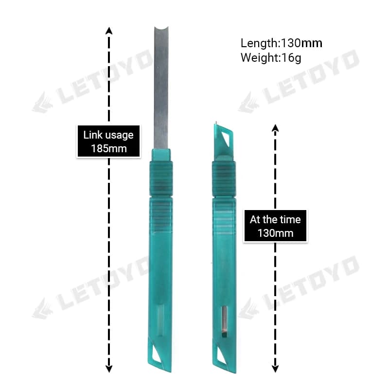 Couteau Calmar IKASHIME 130 LETOYO - Outils Pêche Calmar Correction Acier Inox Seiche Poulpe