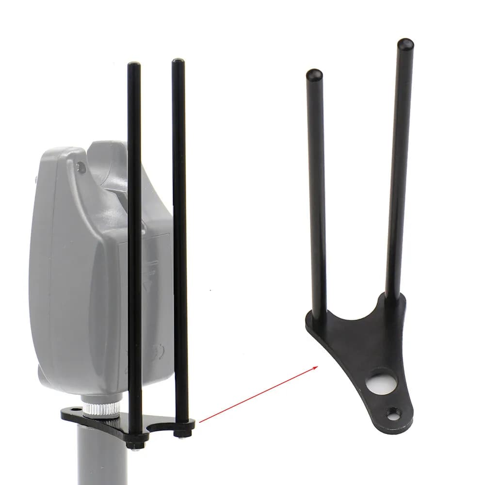 JSFUN barres anti-accrochage aluminium pour alarmes de touche - anti-chute et anti-vent pêche carpe