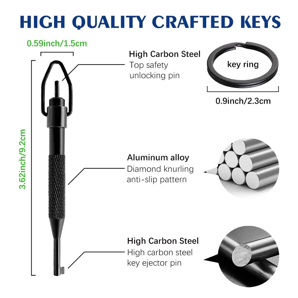 Clé menottes rotative haute résistance - Acier carbone alliage aluminium pour pêcheur