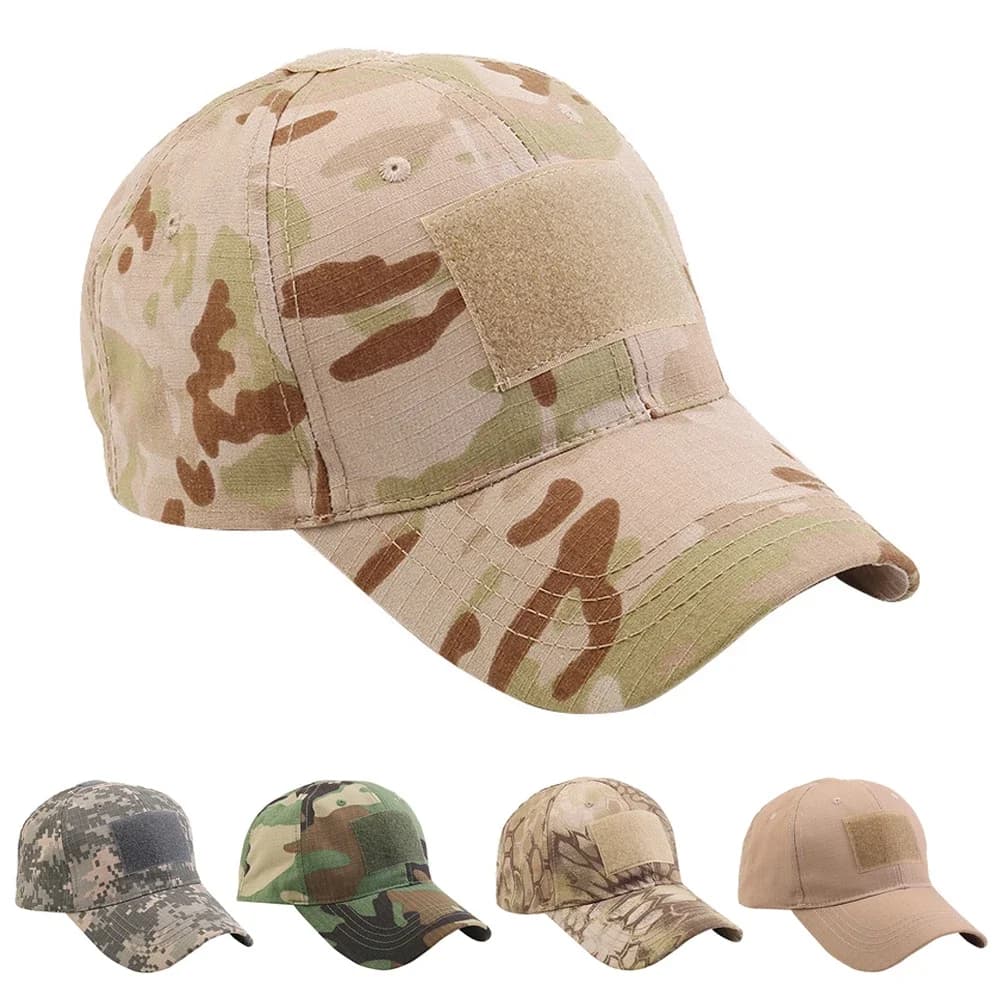 Casquette camouflage pêche tactique unisexe - Protection solaire outdoor randonnée chasse été