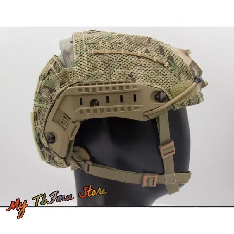 Housse de casque tactique FMA camouflage AF avec double fonction pour pêche discrète
