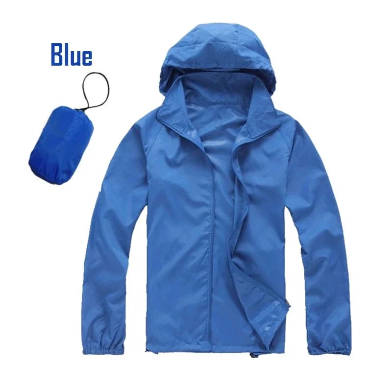 Veste de pluie unisexe pêche et camping - Protection UV et imperméable séchage rapide