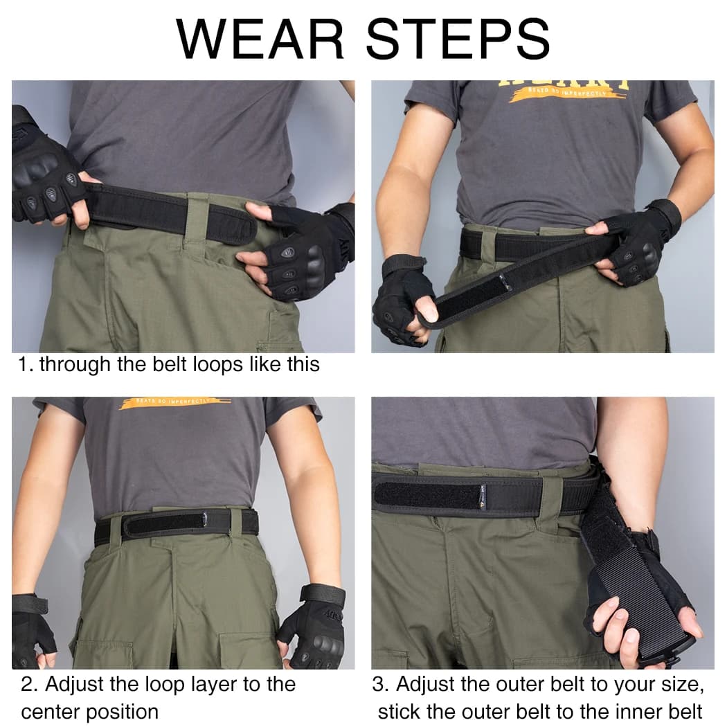 Ceinture tactique 2 pouces IDOGEAR - Boucle rapide MOLLE pour pêche et sports outdoor