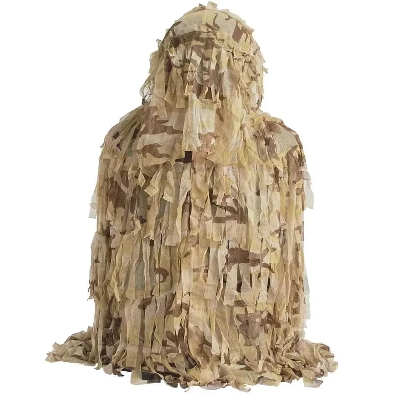 Ensemble désert 3D Yowie ghillie pour airsoft chasse aveugle et pêche camouflage extérieur