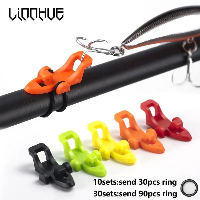 20-30 pièces porte-leurres LINNHUE support appâts crochets sécurité accessoires pêche canne