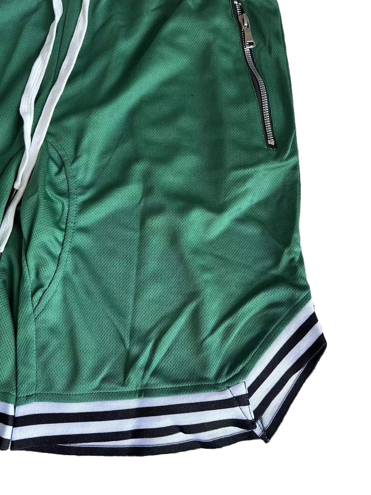 Shorts homme sport à cordon de serrage avec poches zippées respirants séchage rapide confortables coupe large