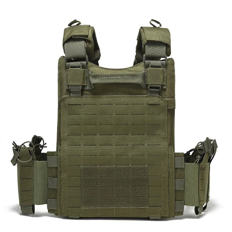 Gilet d'entraînement outdoor multifonction MOLLE - Veste étanche résistante pour pêche et randonnée