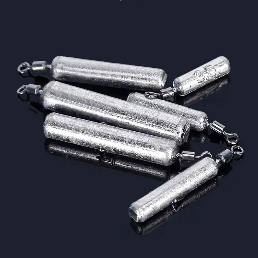 Moule à plombs pêche 15 pièces 3.5g-20g tube bullet métal kit accessoires mer