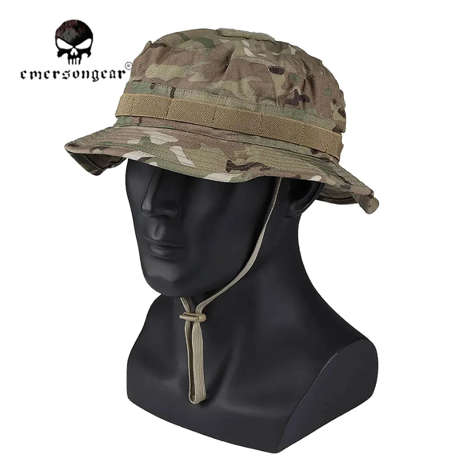 Chapeau boonie tactique été pêche - Casquette combat courte visière pêche camouflage protection solaire
