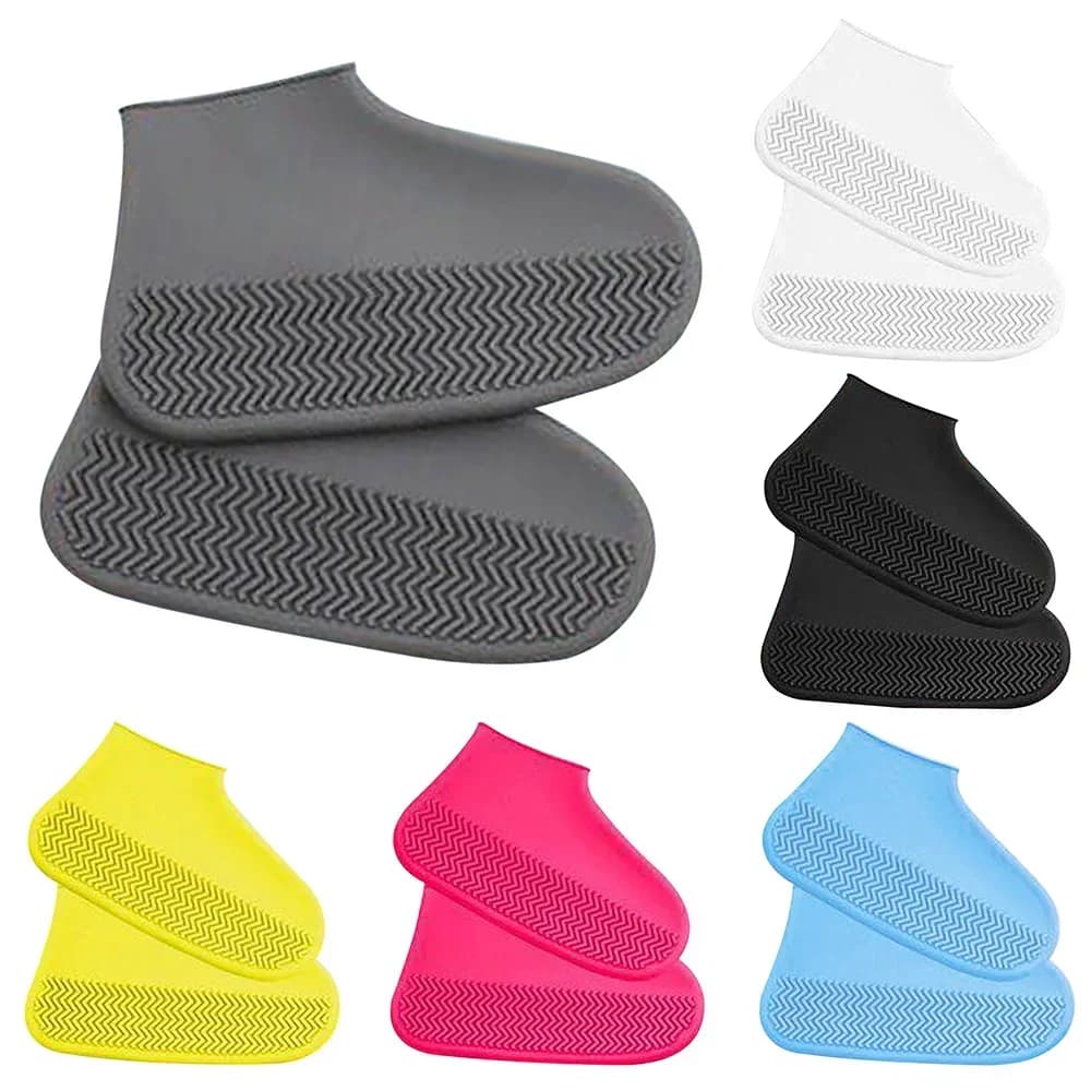 Protège-chaussures imperméables silicone anti-dérapant pour pêche pluvieuse - Couvre-sneakers unisexes
