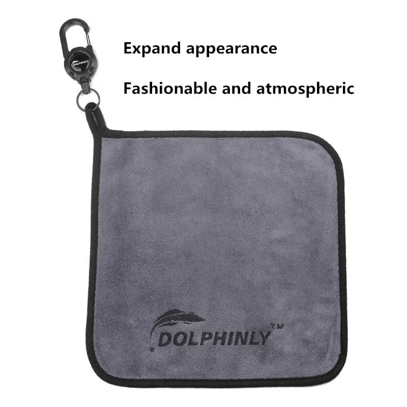 Serviette pêche portable épaisse antidérapante pour essuyage mains et poissons absorption maximale