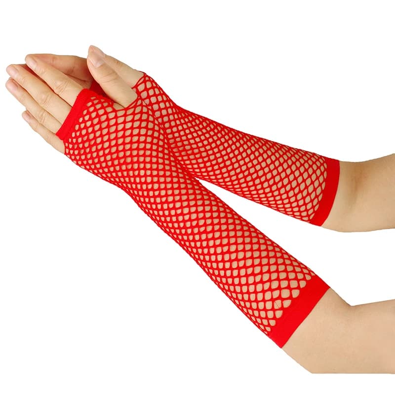 Gants résille longs sans doigts sexy fête pêche nuit gothique punk danse accessoires fille mode