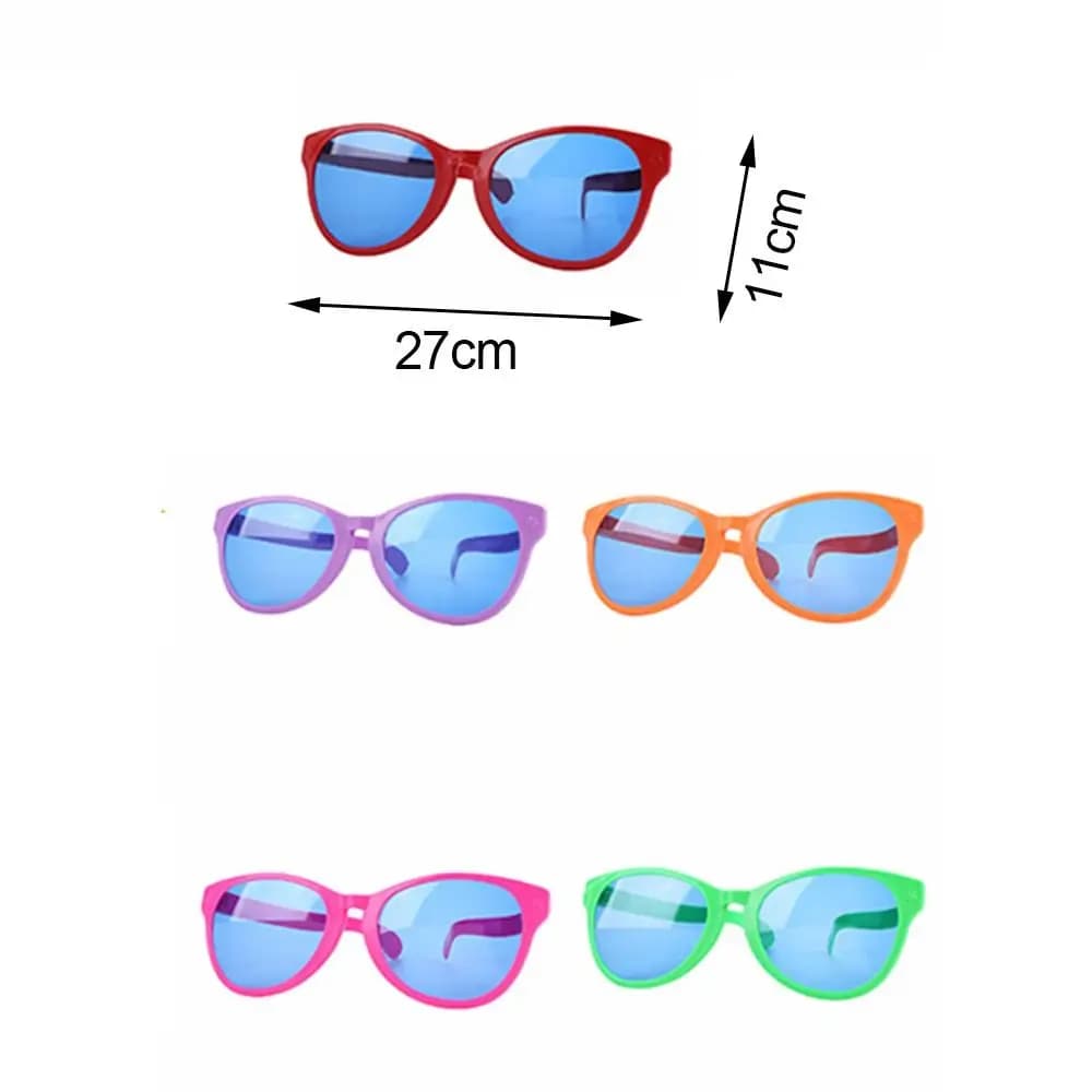 Lunettes géantes lumineuses en plastique pour fêtes - Forme cœur - Accessoire déco anniversaire et soirées