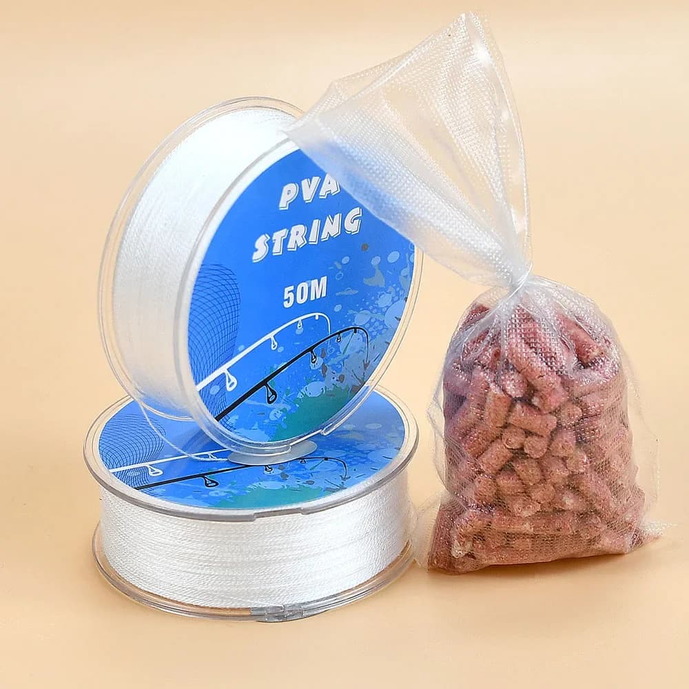 Fil PVA 50m pour pêche carpe - Fil soluble amorce boilies - Ligne dissolution rapide eau