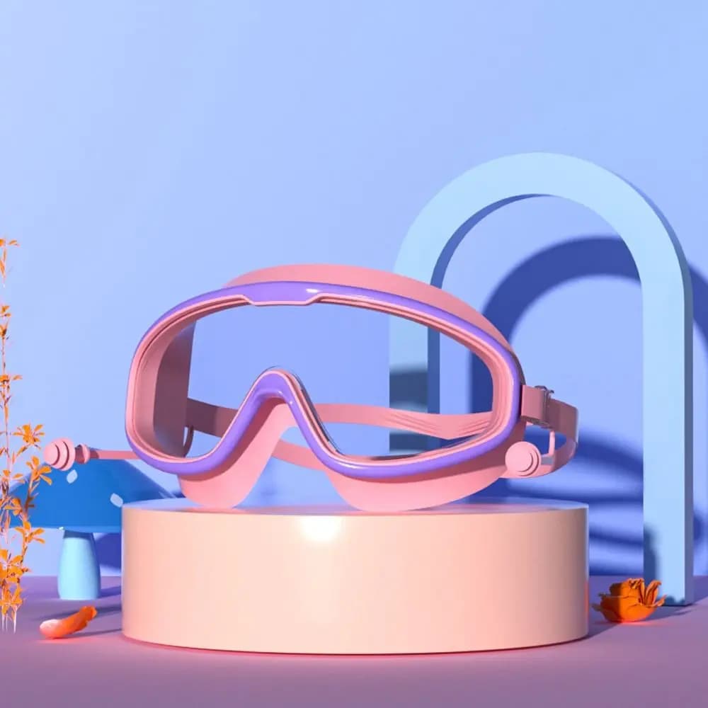 Lunettes de natation enfants 3-15 ans anti-buée étanches vision large piscine plage