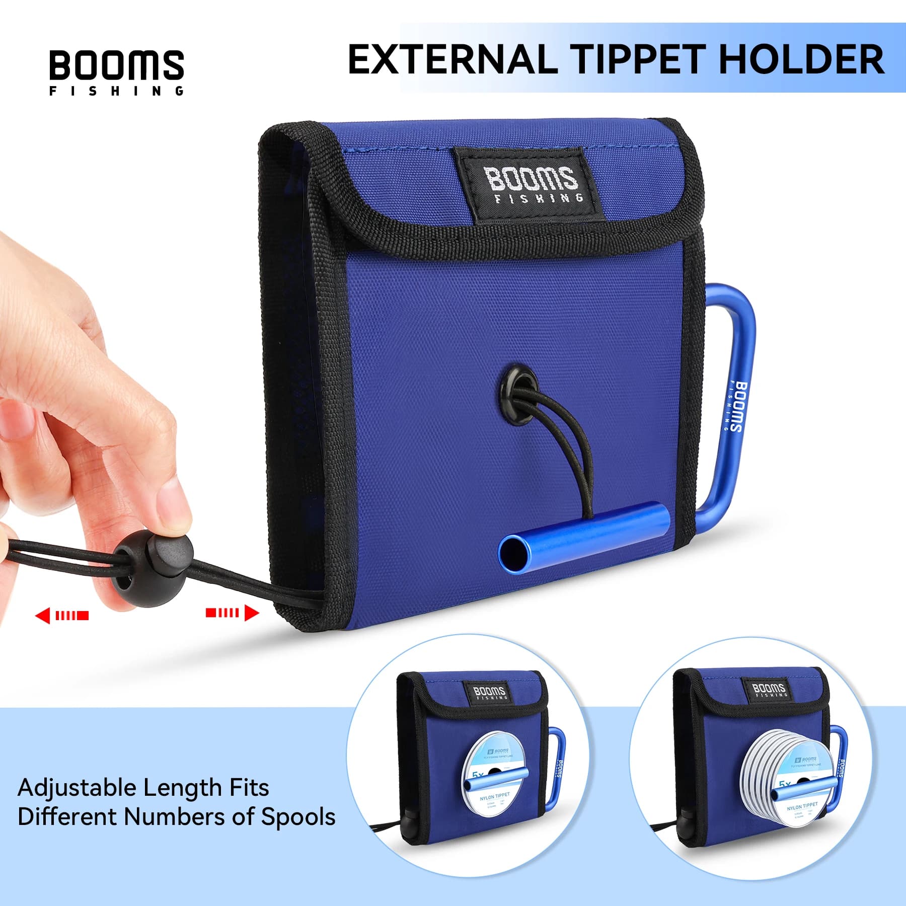 Boite rangement pêche Booms Fishing SH2 - 10 poches étanches pour mouches et bas de ligne