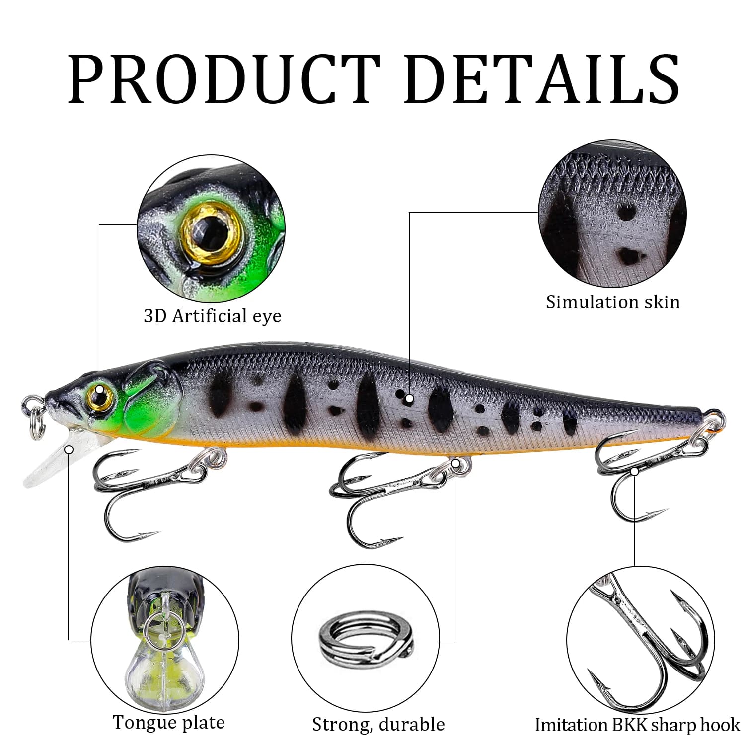 Leurre pêche carnassiers 115mm 14g appât artificieul perche brochet leurre souple avec yeux 3D