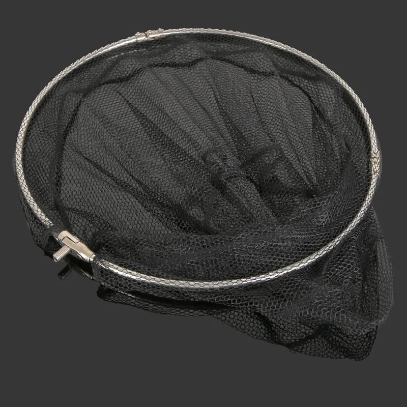 Filet de pêche pliable avec manche télescopique et sac de rangement pour captures en eau profonde