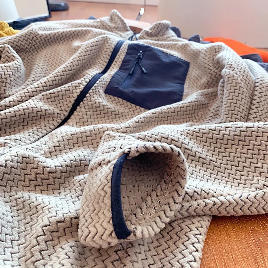 Veste col montant pêche outdoor - Vêtement technique polyvalent pour toutes activités de pêche