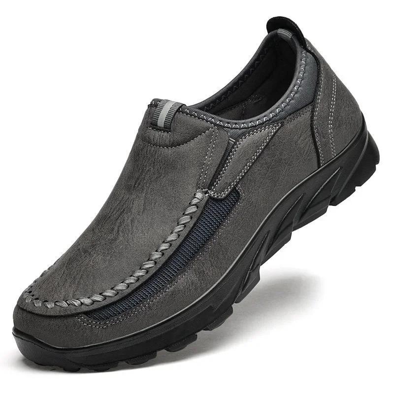Chaussures casual homme mocassins respirantes sneakers plates confortables rétro pêche loisirs extérieur