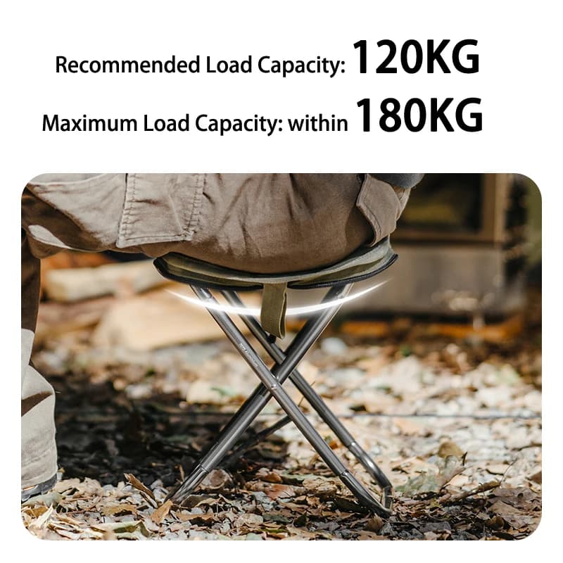 Tabouret de pêche compact Naturehike aluminium 7075 - Ultra-léger pour pêche mobile et randonnée