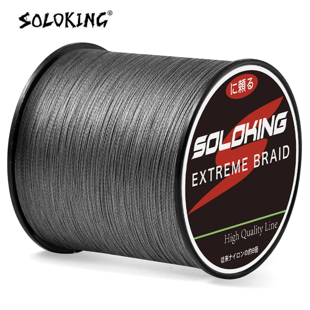 Ligne tressée PE SOLOKING 300m super résistante japonaise 10-80LB pour carpe truite et mer