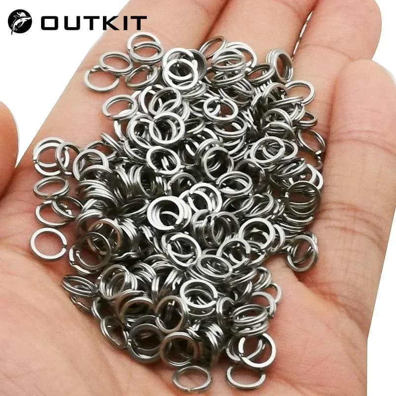 50 émerillons doubles clips acier inox - Connecteurs rapides pour hameçons pêche carpe - Accessoires
