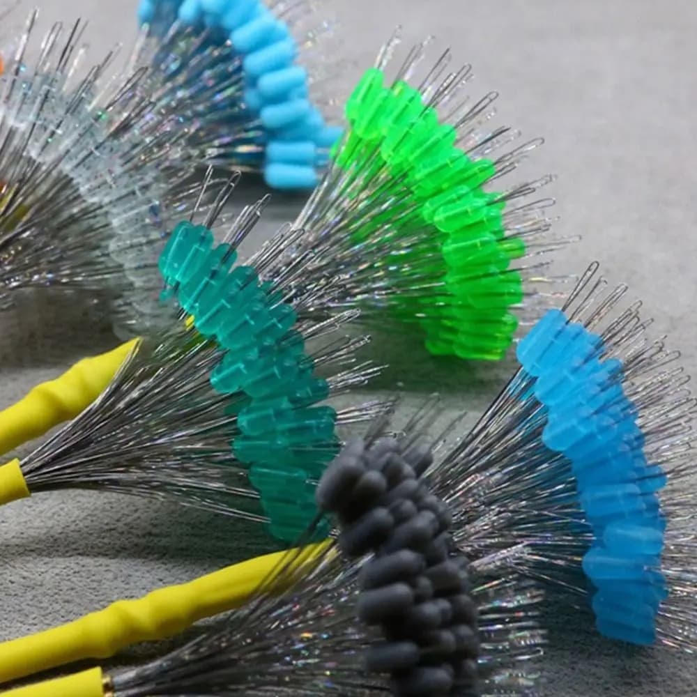 200 pièces stop-ligne pêche en caoutchouc ovale pour fixation flotteurs et réglage profondeur de pêche