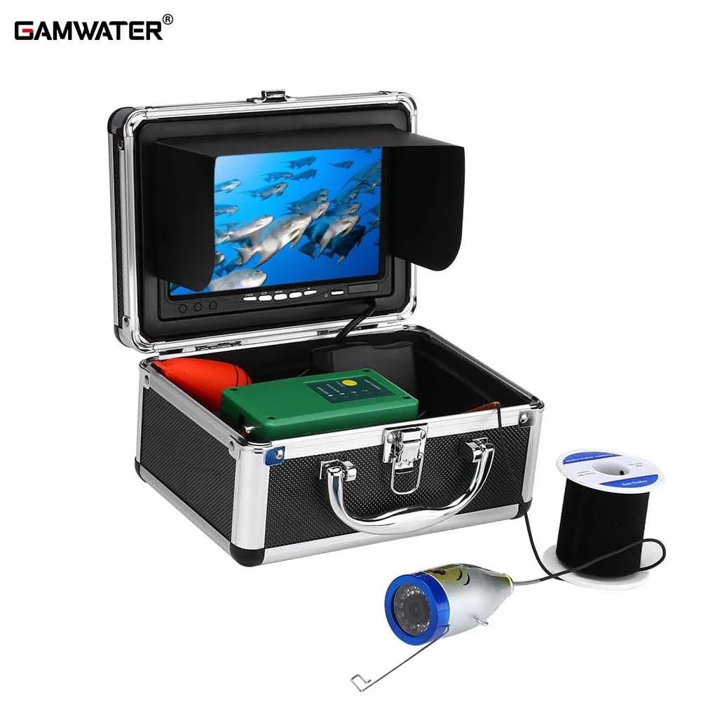 Caméra de pêche sous-marine hiver 7 pouces IP68 - vision nocturne pêche glace mer rivière