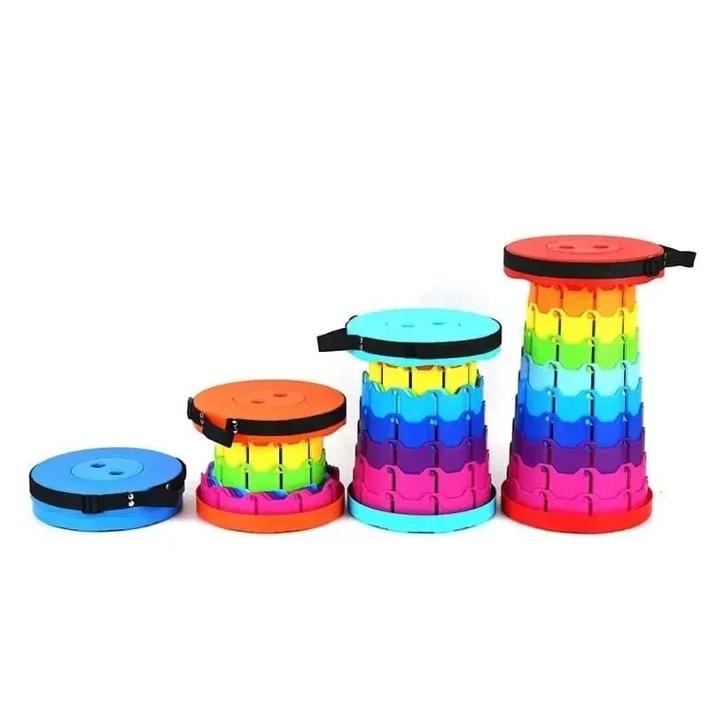 Tabouret pliant voyage portable réglable - Siège train queue rangement compact extérieur