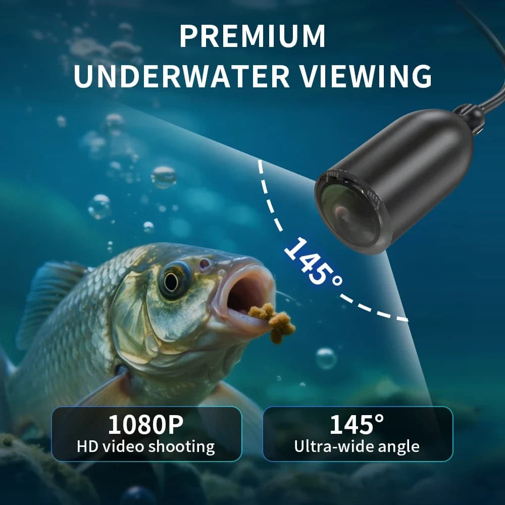 Erchang Caméra de Pêche Sous-marine Écran LCD 4.3 Pouces Détecteur Pêche Glace Hiver Vision Nocturne Pêcheur