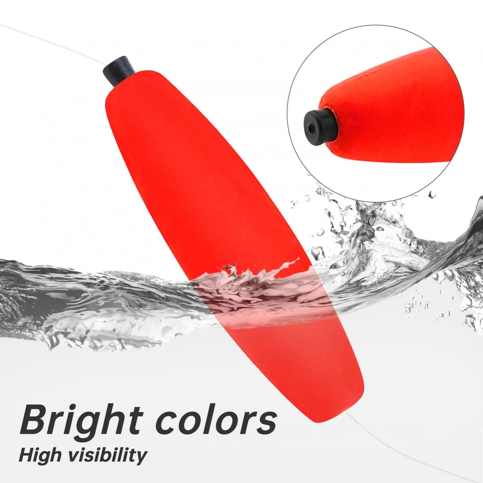 Flotteur de pêche pour silure en mousse dure haute flottabilité, 4 couleurs vives au choix