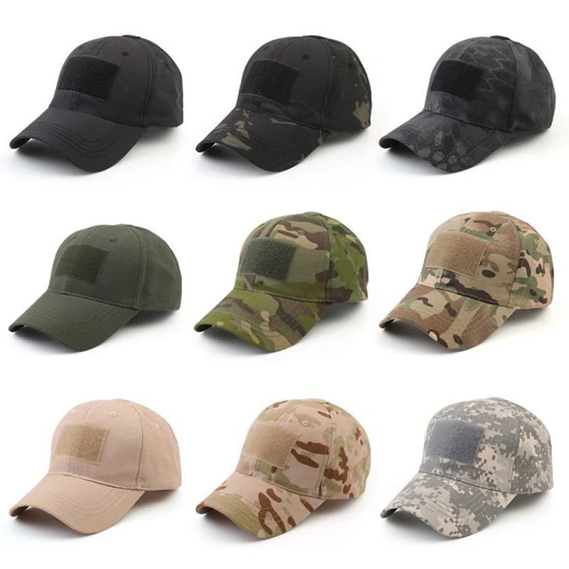 Casquette camouflage ajustable pêche chasse vélo respirable unisexe protection soleil outdoor
